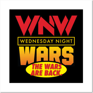 Wrestling Wednesday Night Wars (Wrasslin' Design) Posters and Art